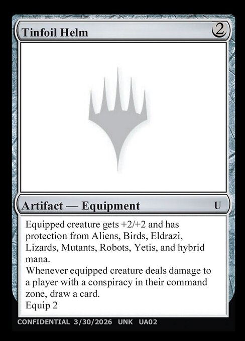 Tinfoil Helm — Unknown Event UA02d