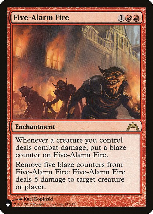 Incêndio de Nível Cinco — The List GTC-91