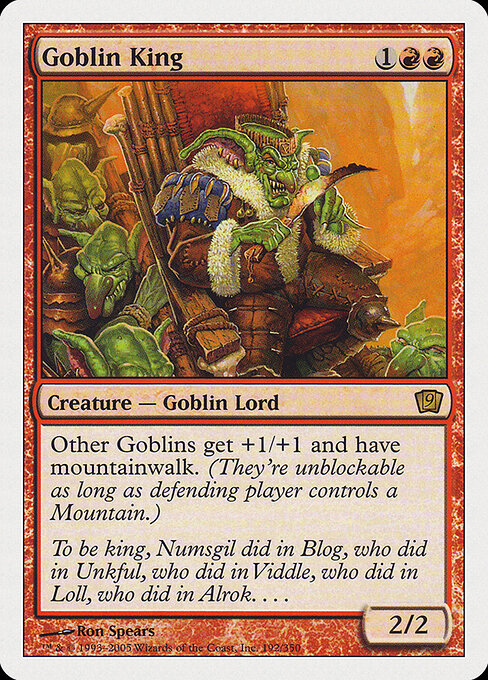 Rei dos Goblins — Ninth Edition 192