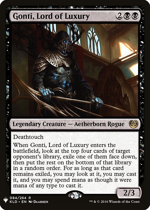 Gonti, Senhor da Opulência — The List KLD-84