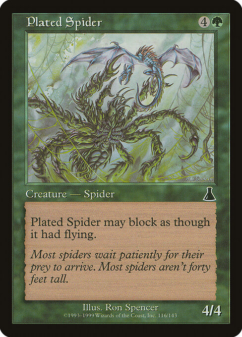 Aranha de Couraça — Urza's Destiny 116
