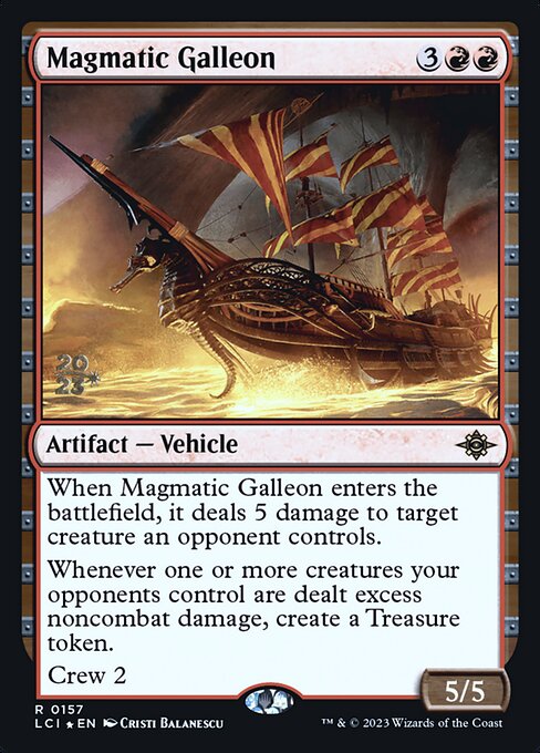 Galeão Magmático — The Lost Caverns of Ixalan Promos 157s