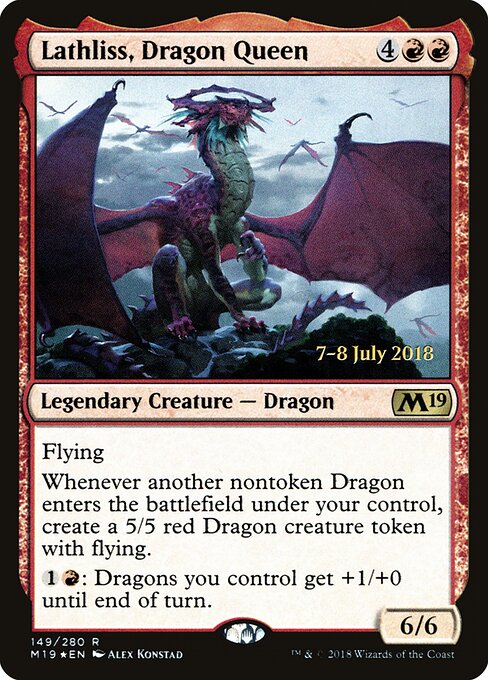 Lathliss, Rainha dos Dragões — Core Set 2019 Promos 149s