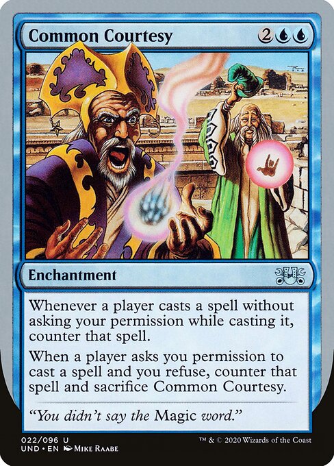 Common Courtesy — Unsanctioned 22