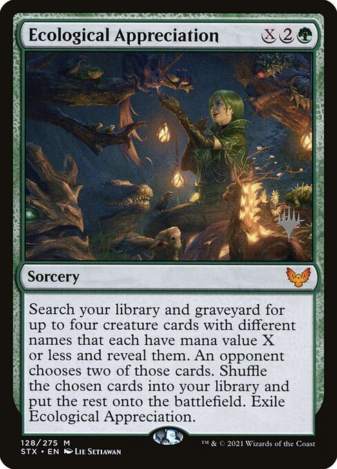 Apreciação Ecológica — Strixhaven: School of Mages Promos 128p