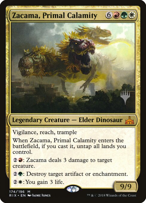 Zacama, Calamidade Primordial — Rivals of Ixalan Promos 174p