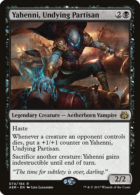 Yahenni, Guerrilheiro Imortal — Aether Revolt Promos 74p