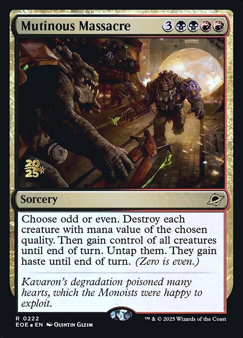 Mutinous Massacre — Edge of Eternities Promos 222s