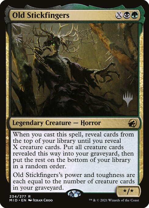 Velho Dedos-de-palito — Innistrad: Midnight Hunt Promos 234p