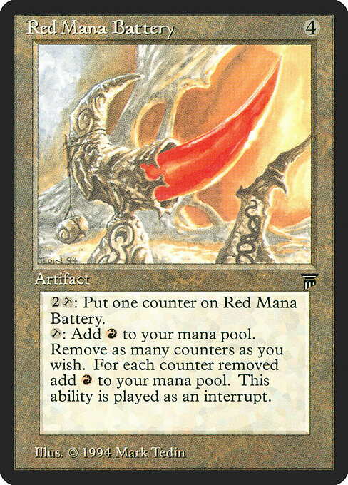 Bateria de Mana Vermelho — Legends 291