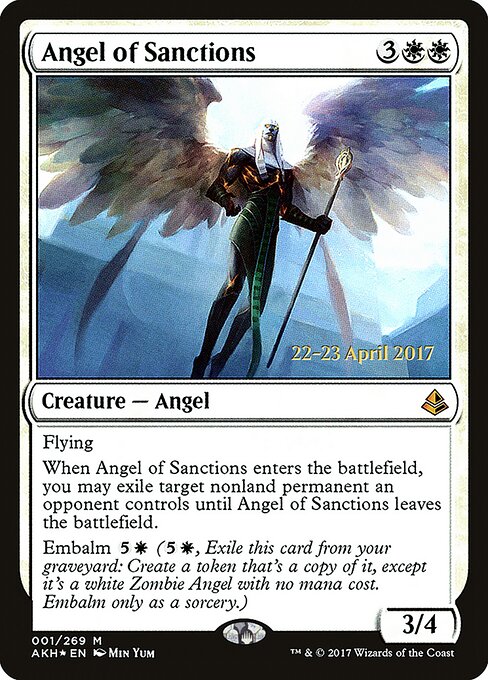 Anjo das Sanções — Amonkhet Promos 1s