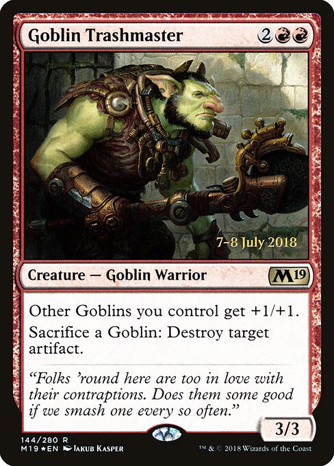 Mestre Desmantelador Goblin — Core Set 2019 Promos 144s