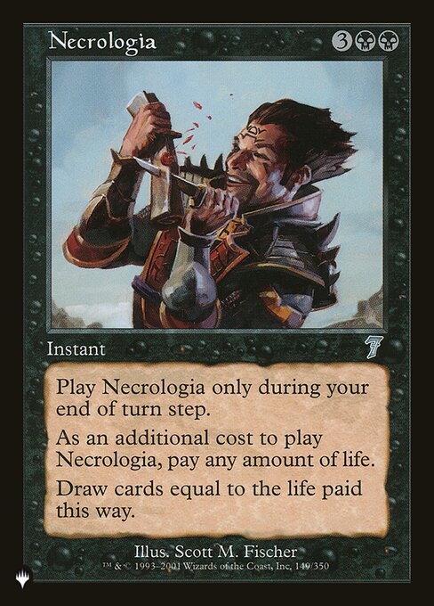 Necrologia — The List 7ED-149