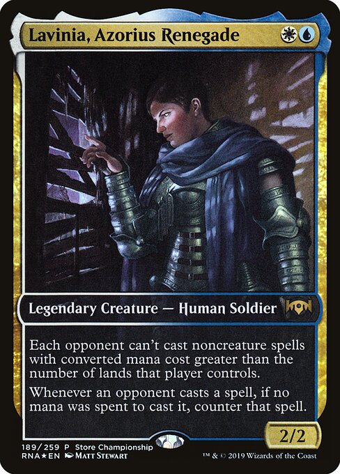 Lavínia, Renegada Azorius — Ravnica Allegiance Promos 189