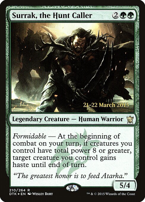 Surrak, o Convocador da Caçada — Dragons of Tarkir Promos 210s