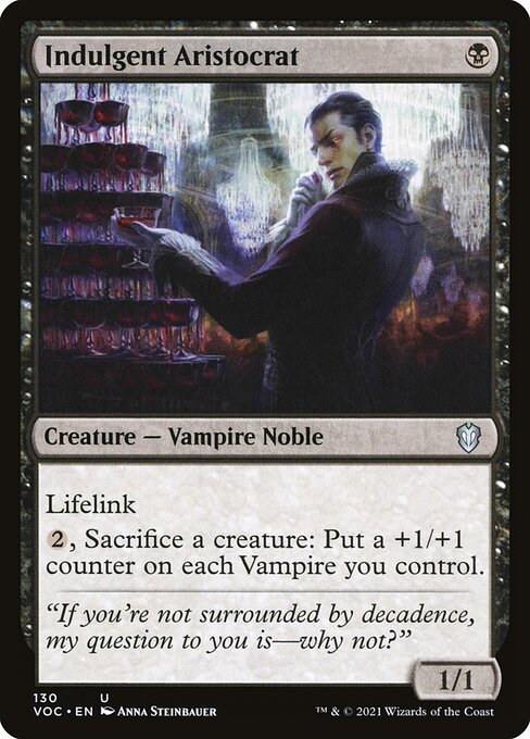 Aristocrata Indulgente — Crimson Vow Commander 130