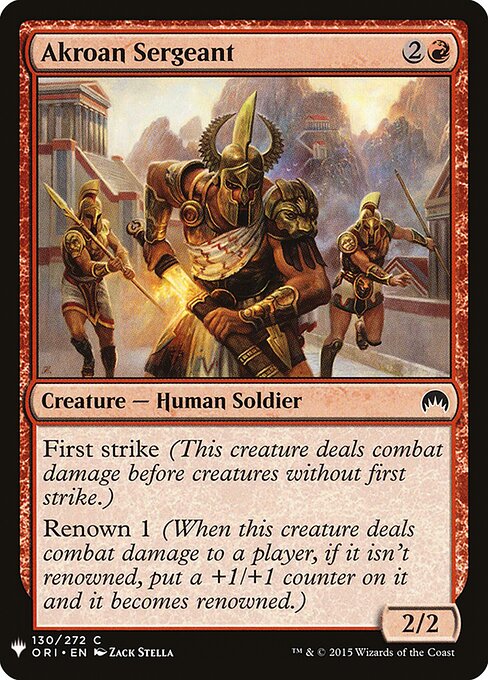 Sargento Acrosano — The List ORI-130