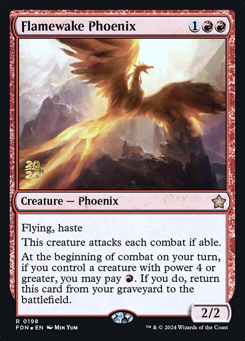 Fênix do Rastro Flamejante — Foundations Promos 198s