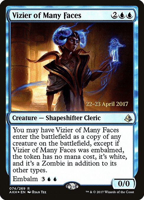 Vizir das Muitas Faces — Amonkhet Promos 74s