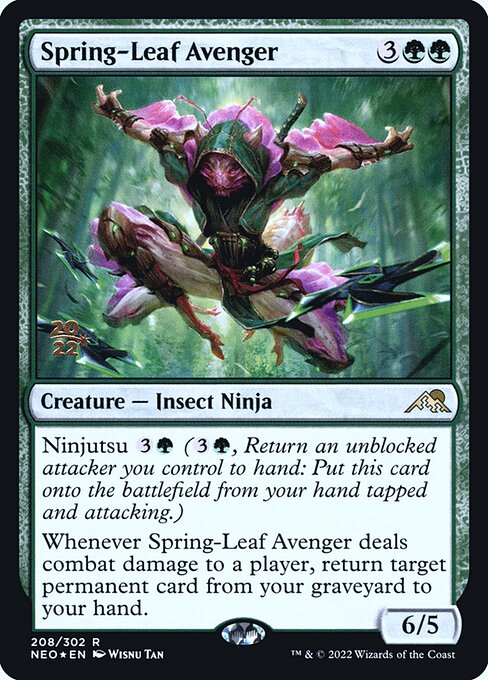 Vingador da Folha Primaveril — Kamigawa: Neon Dynasty Promos 208s