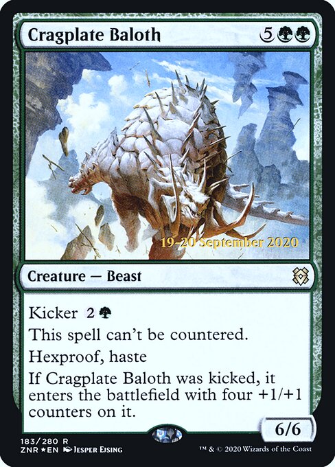 Baloth da Couraça Rochosa — Zendikar Rising Promos 183s