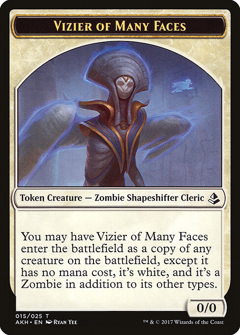 Vizier of Many Faces — Amonkhet Tokens 15