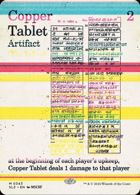Copper Tablet — The Zeta Set 343