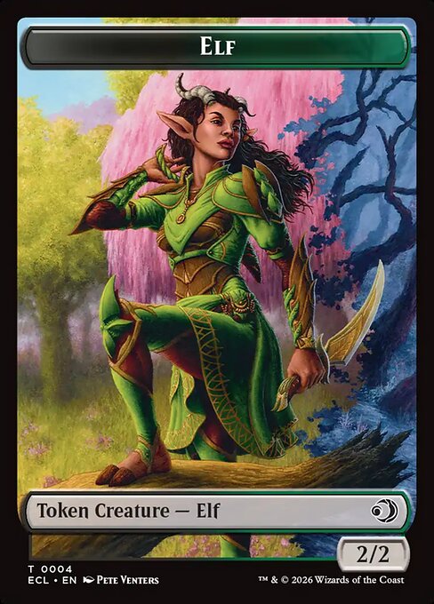 Elf — Lorwyn Eclipsed Tokens 4