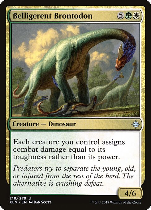 Brontodonte Beligerante — Ixalan 218