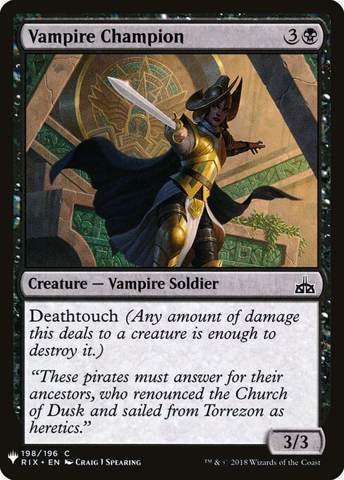 Campeã Vampira — The List RIX-198