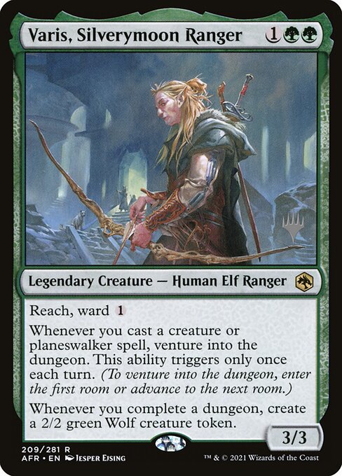 Varis, Guardião de Lua Argêntea — Adventures in the Forgotten Realms Promos 209p