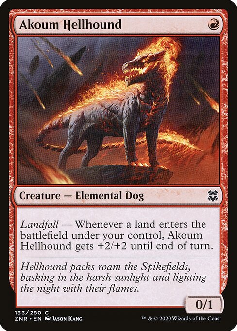 Sabujo Infernal de Akoum — Zendikar Rising 133
