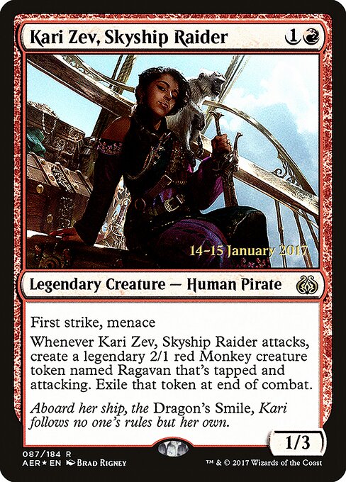 Kari Zev, Incursora das Aeronaus — Aether Revolt Promos 87s