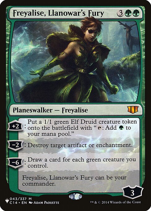 Freyalise, Fúria de Llanowar — The List C14-43