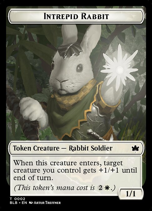 Intrepid Rabbit — Bloomburrow Tokens 2