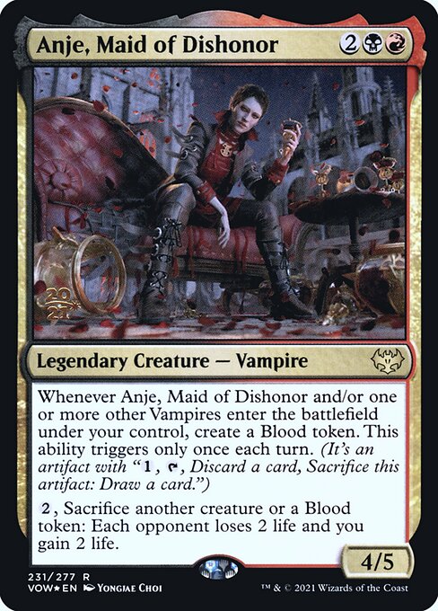 Anje, Dama de Desonra — Innistrad: Crimson Vow Promos 231s