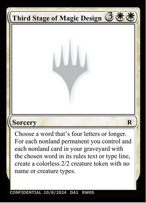 Third Stage of Magic Design — Unknown Event RW05f