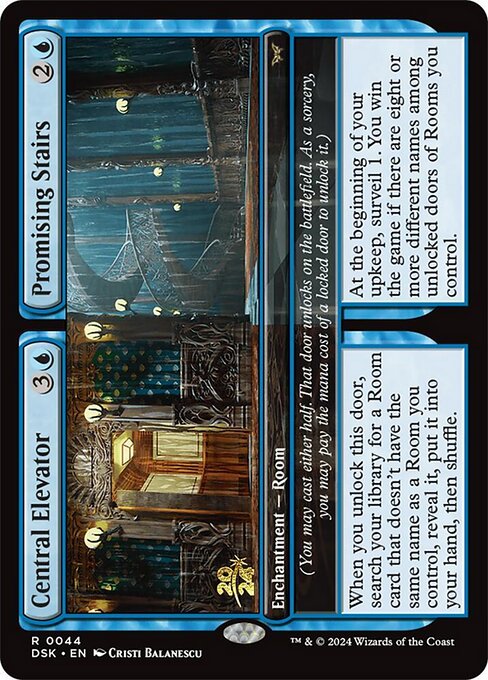 Central Elevator // Promising Stairs — Duskmourn: House of Horror Promos 44s