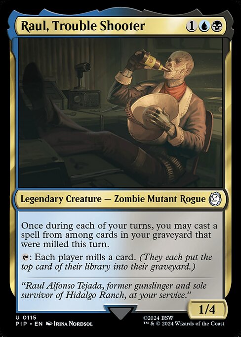 Raul, Trouble Shooter — Fallout 115