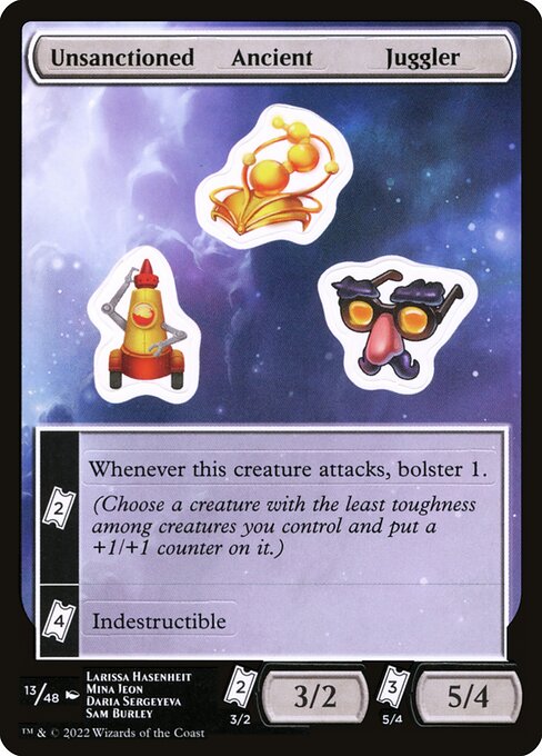 Unsanctioned Ancient Juggler — Unfinity Sticker Sheets 13