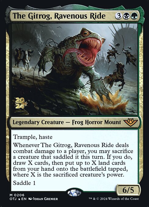 O Gitrog, Montaria Voraz — Outlaws of Thunder Junction Promos 206s