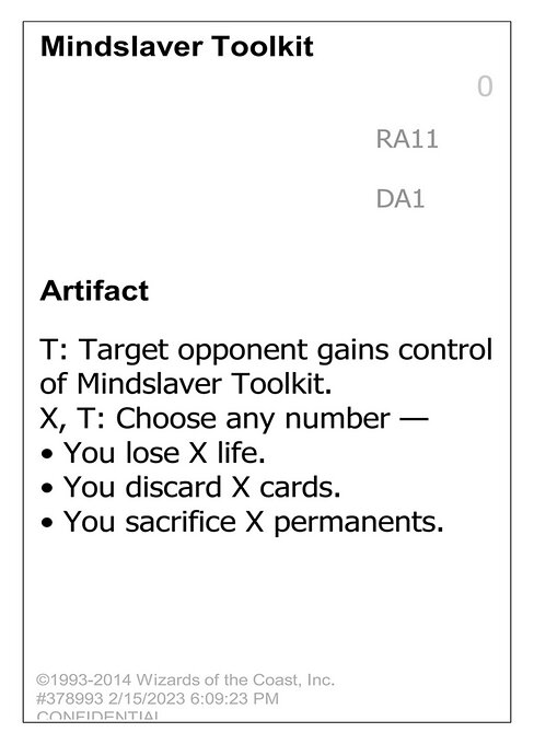 Mindslaver Toolkit — Unknown Event RA11a
