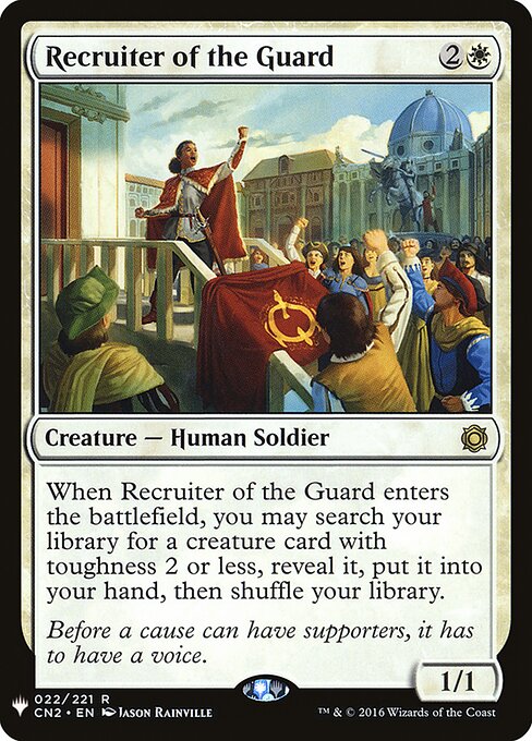 Recrutadora da Guarda — The List CN2-22