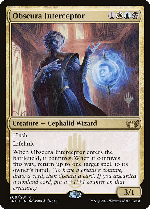 Interceptadora dos Obscura — Streets of New Capenna Promos 209p