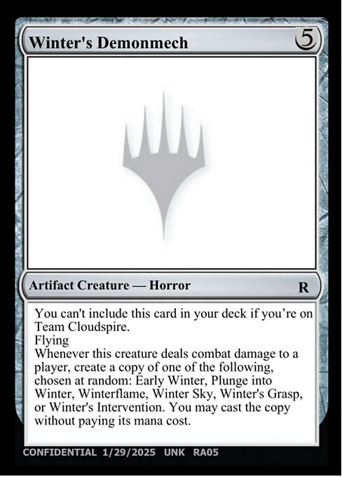 Winter's Demonmech — Unknown Event RA05c
