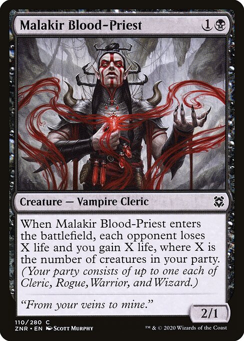 Sacerdote de Sangue de Malakir — Zendikar Rising 110