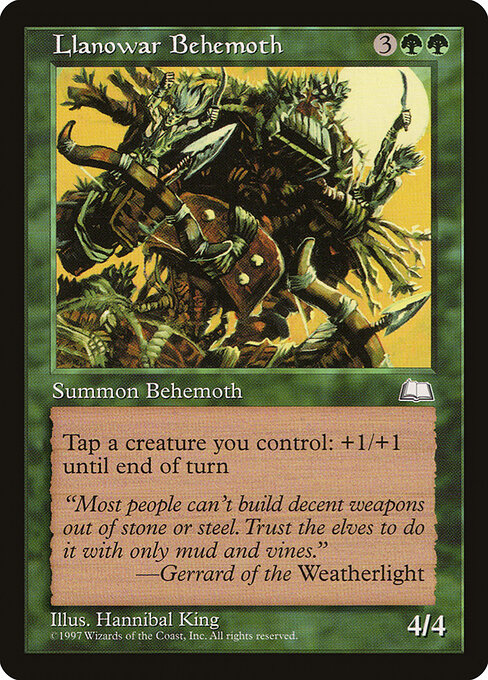 Behemoth de Llanowar — Weatherlight 132