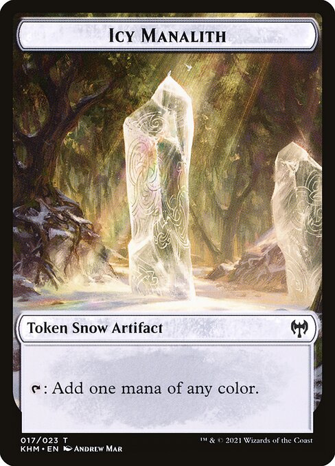 Icy Manalith — Kaldheim Tokens 17