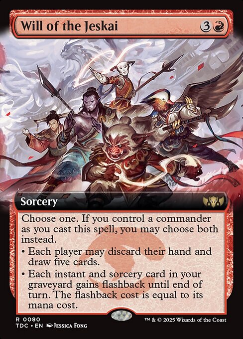 Will of the Jeskai — Tarkir: Dragonstorm Commander 80