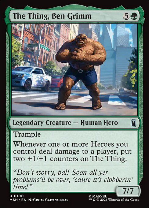 The Thing, Ben Grimm — Marvel Super Heroes 190